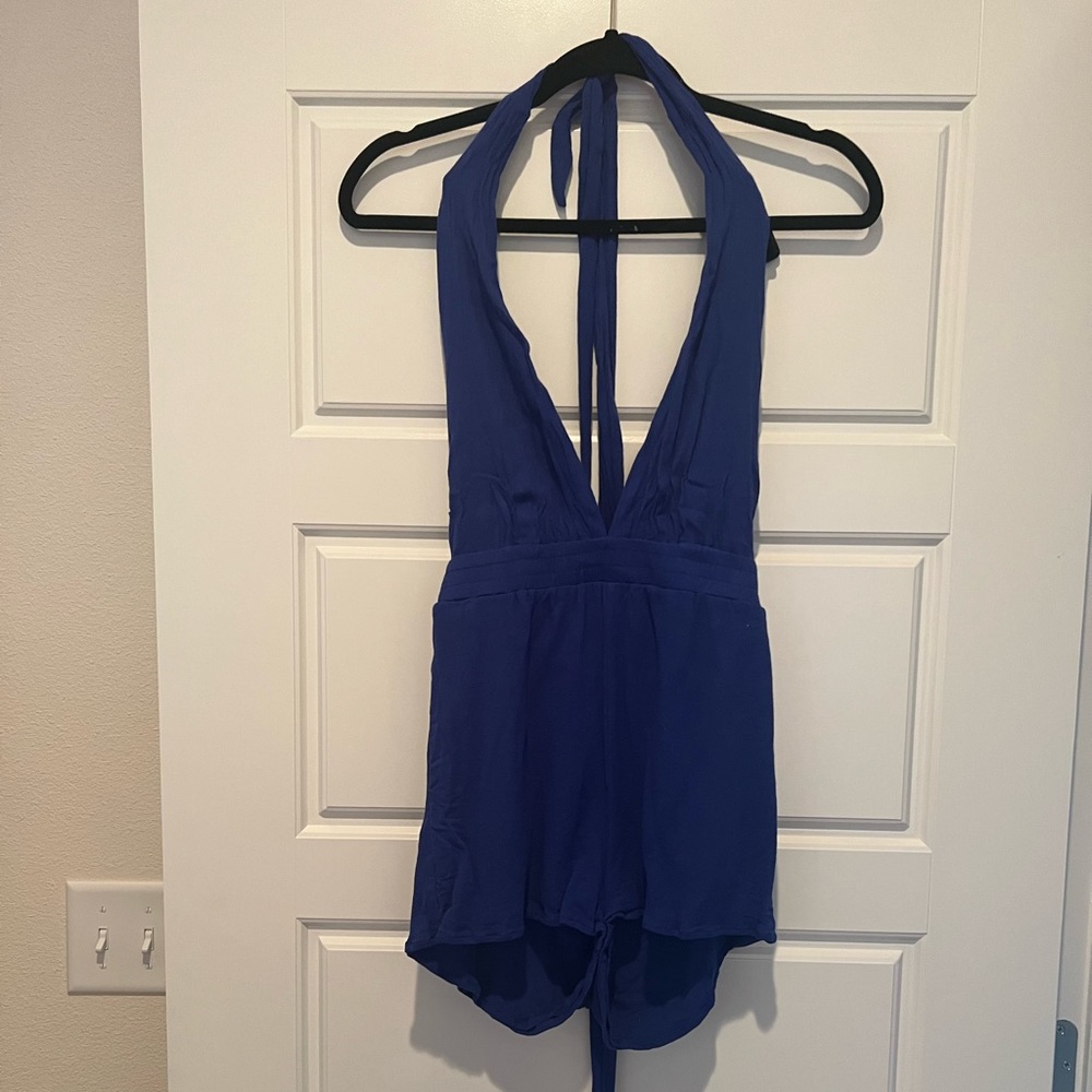 Royal blue romper versatile straps